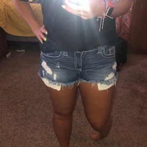 DAYTRIP HIGH RISE SHORTS, LACE POCKETS